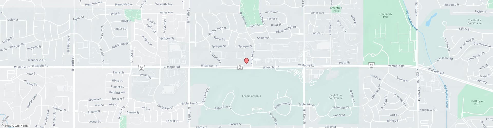 Location Map: 13808 W. Maple Rd. Omaha, NE 68164
